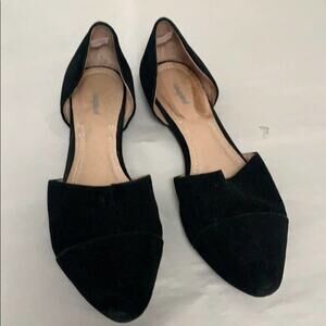 COUPLEOF SUEDE / LEATHER BLACK FLATS SIZE …‎